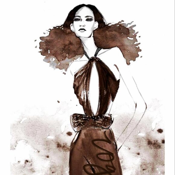 Brown Tod's Ballerina Flats with Bows - Picture 11 of 11